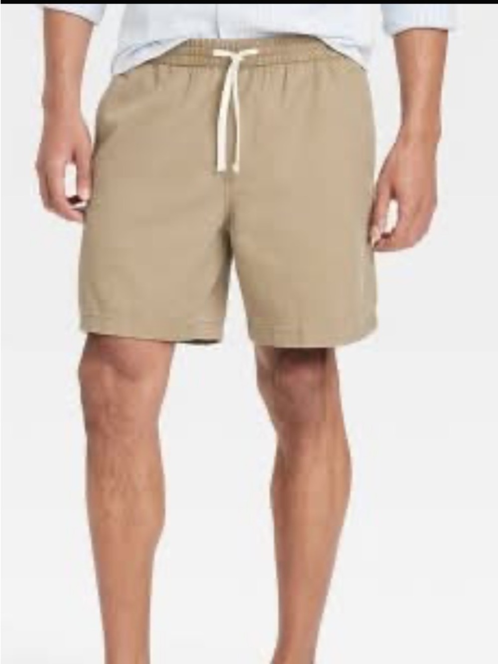 NEW Goodfellow & Co Vintage collection 7.0” Beige Drawstring